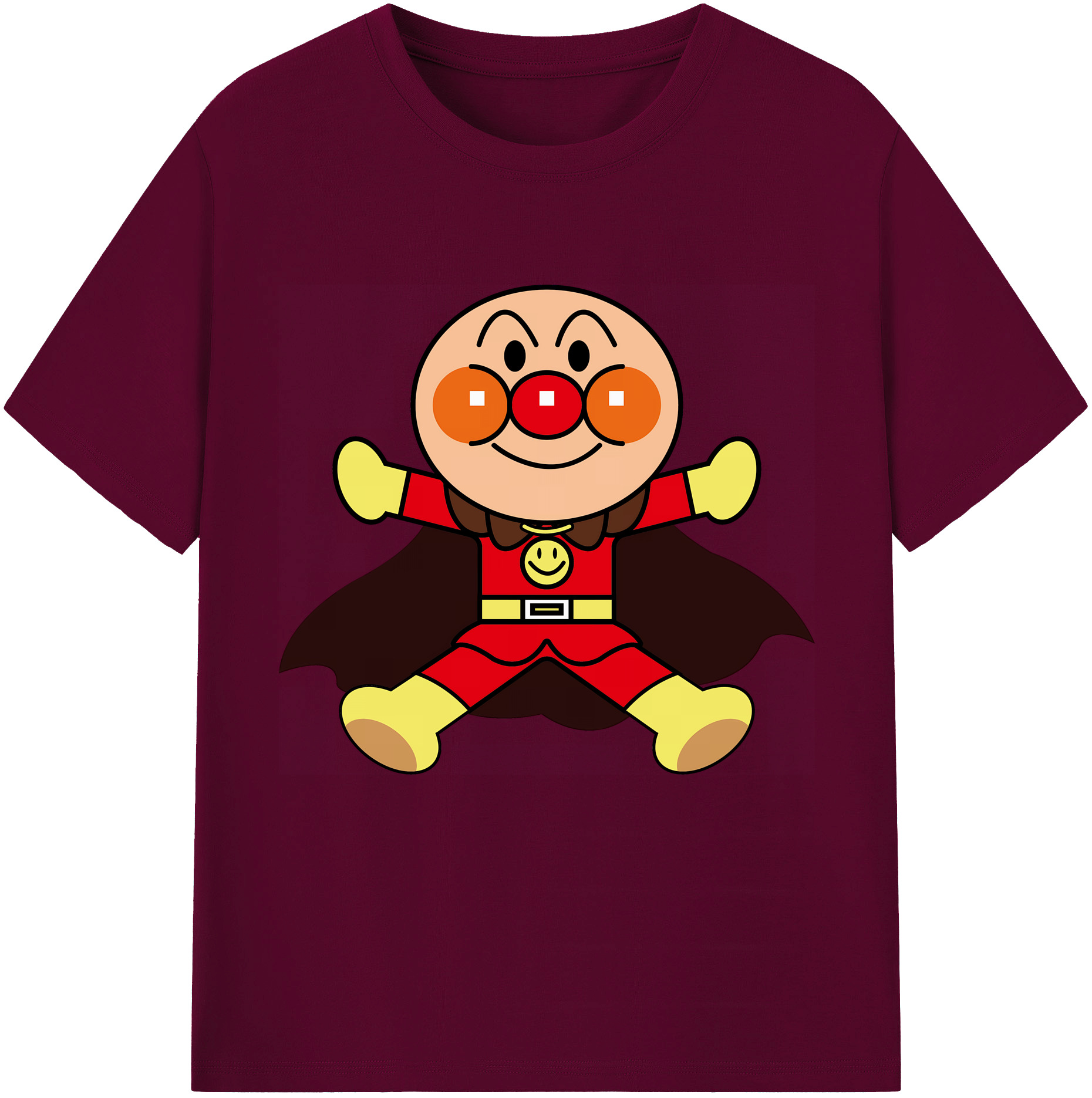 （画像用） アンパンマン Anpanman レディースカジュアルプリントTシャツ（綿100％）